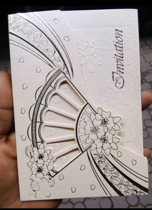 Bold cream 3 steps card