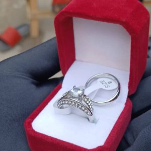 Silver bold 3in1 wedding ring