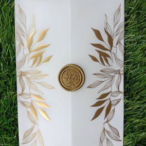 Vellum seal invite card