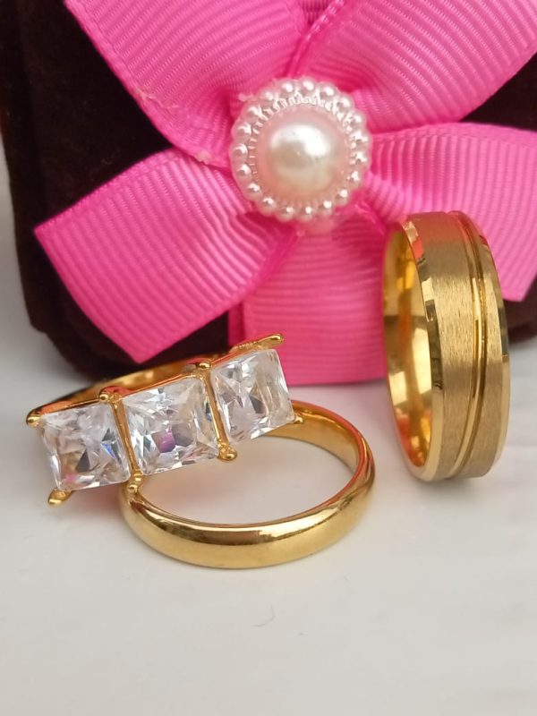 Bold Gold 3in1 Ring Set - Image 13