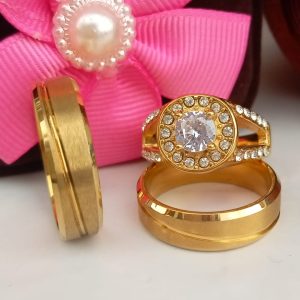 Bold Gold 3in1 Ring Set