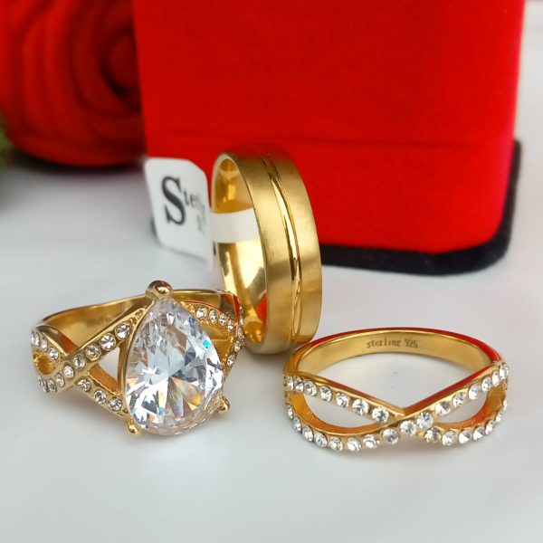 Bold Gold 3in1 Ring Set - Image 11