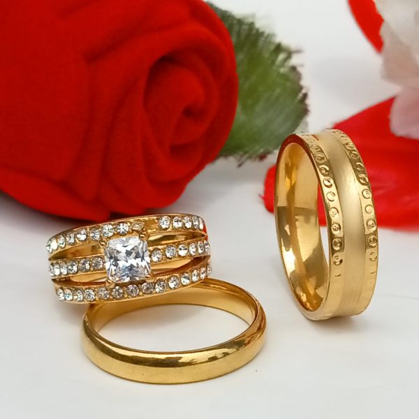 Bold Gold 3in1 Ring Set - Image 9