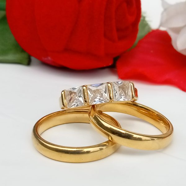 Bold Gold 3in1 Ring Set - Image 8