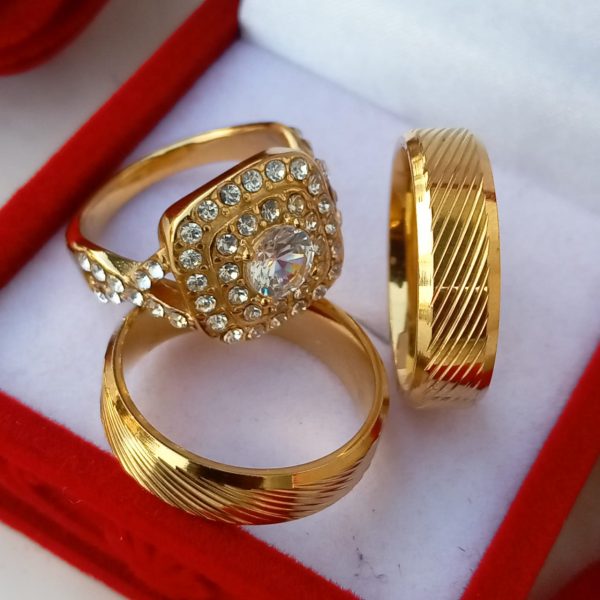 Bold Gold 3in1 Ring Set - Image 7