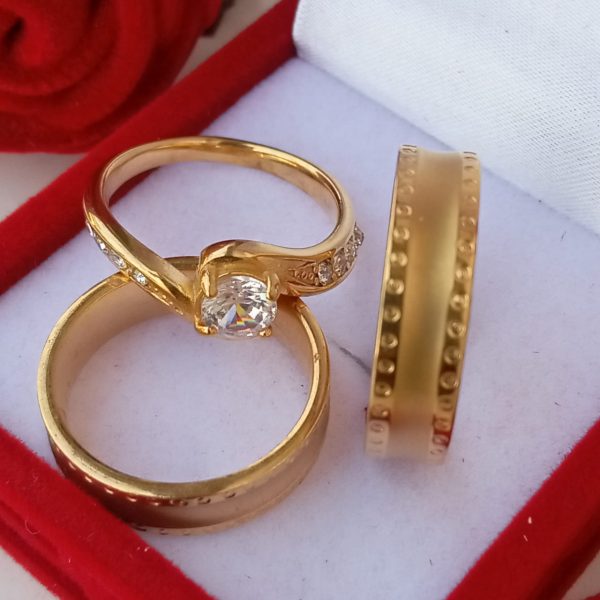 Bold Gold 3in1 Ring Set - Image 5