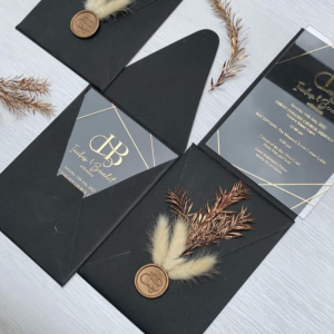 Frosty Surface Acrylic Invite