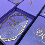BOX customize acrylic invite