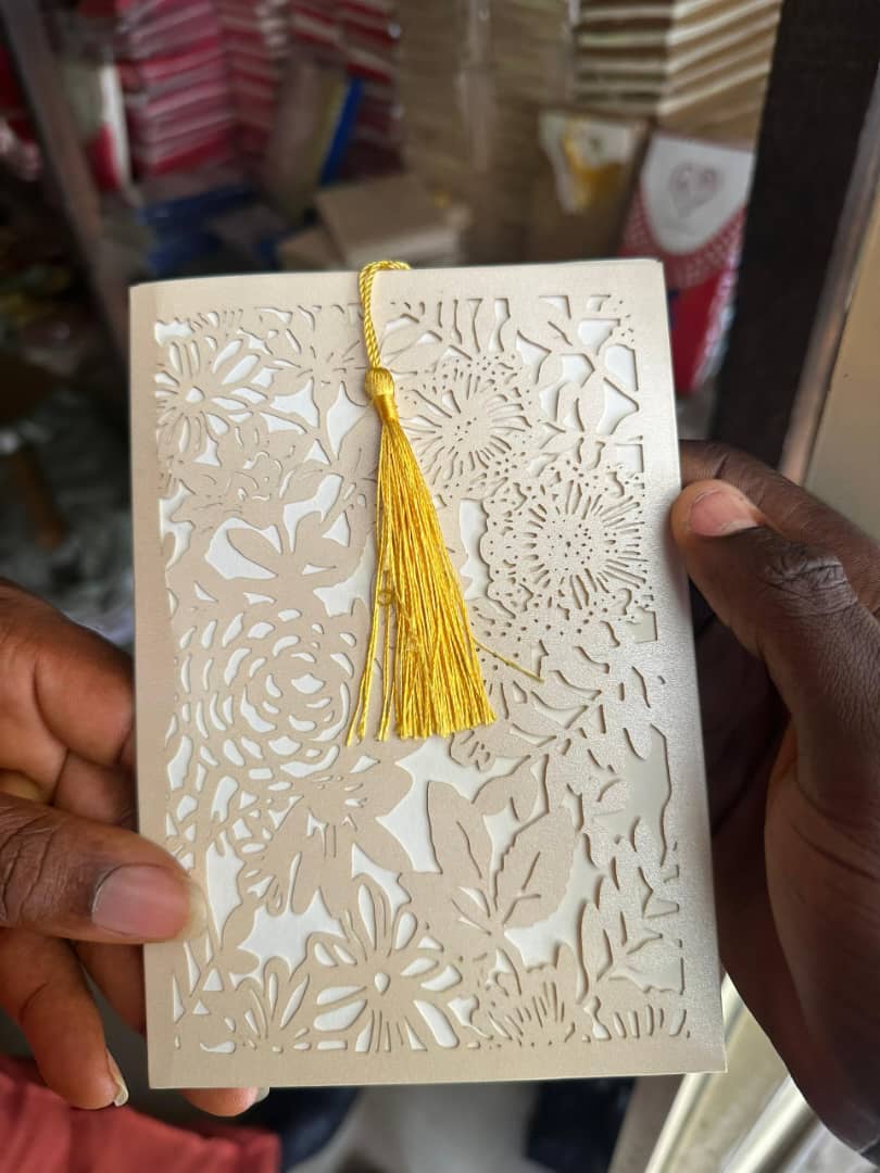 Pocket laser cut invite