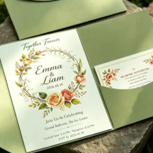 Custom hand-made invite